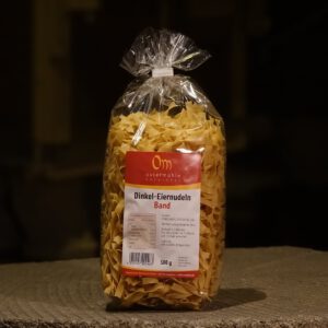 Dinkel-Eiernudeln Bandform 500g