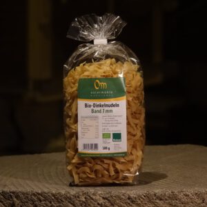 Dinkelnudeln Bandform ohne Ei 500g